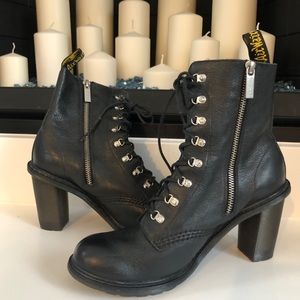 Dr. Martens Corinna Black Polished Virginia Sz 8